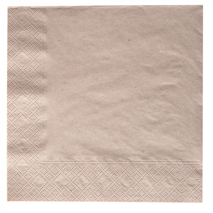 BIO Servietten, 2-lagig, 33 x 33 cm, ¼ Falz