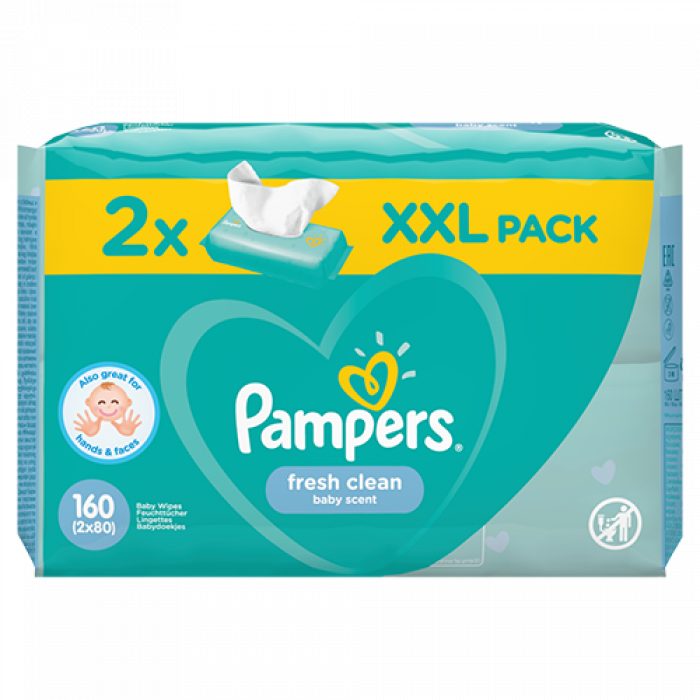 Pampers Fresh Clean Feuchttücher XXL